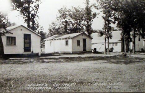 Wilson's Cottages on Rush Lake, Ottertail Minnesota, 1950's