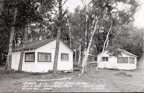 Rush Lake Resort, Ottertail Minnesota, 1940's