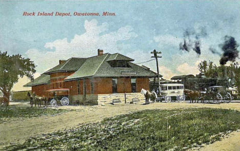 Rock Island Depot, Owatonna Minnesota, 1909