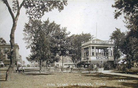 Park Scene, Owatonna Minnesota, 1915