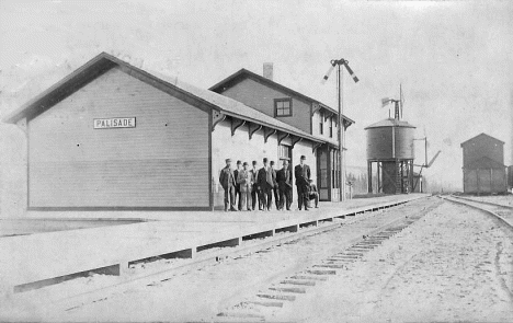 Railroad Depot, Palisade Minnesota, 1910