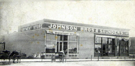 Johnson Bros & Saunders Store, Parkers Prairie Minnesota, 1907
