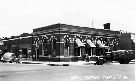 Bank, Parkers Prairie Minnesota, 1940