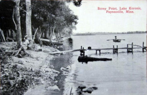 Stony Point, Lake Koronis, Paynesville Minnesota, 1910