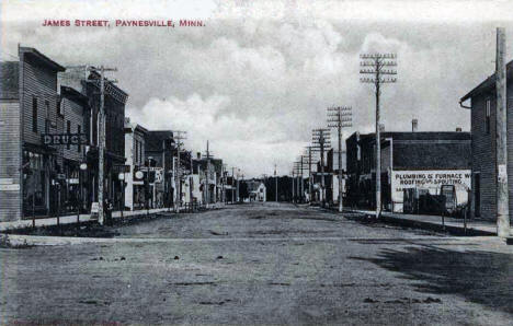 James Street, Paynesville Minnesota, 1909