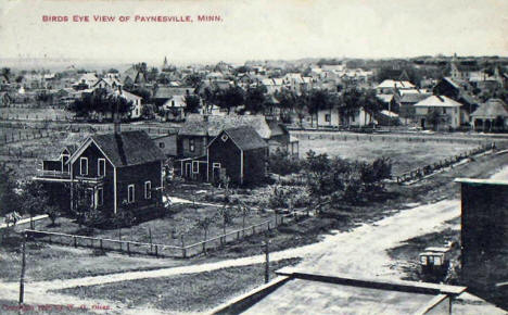 Birds eye view, Paynesville Minnesota, 1910