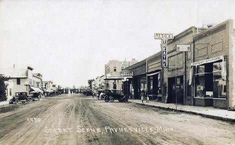 Street scene, Paynesville Minnesota, 1920's?