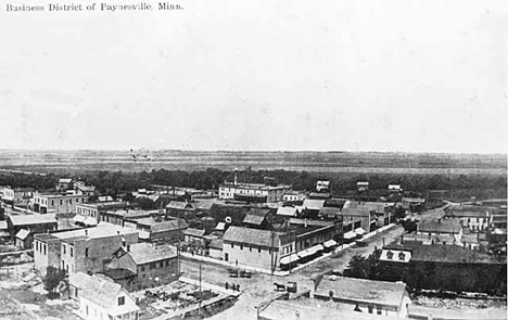 Business district of Paynesville Minnesota, 1900
