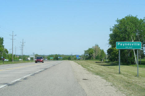 Entering Paynesville Minnesota on State Highway 55, 2009