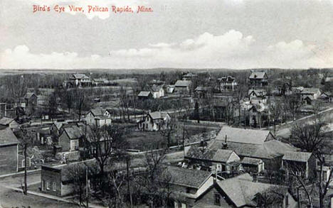 Birds eye view, Pelican Rapids Minnesota, 1910