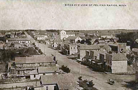 Birds eye view, Pelican Rapids Minnesota, 1909
