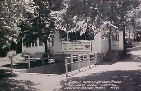Maple Beach Resort Store, Pelican Rapids Minnesota, 1950's?