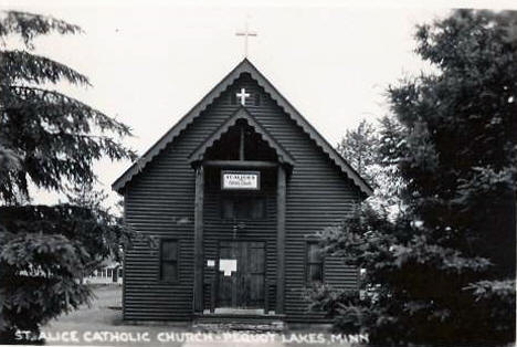 St. Alice Catholic Church, Pequot Lakes Minnesota, 1950's