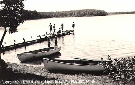 Lundeen's Upper Gull Lake Resort near Pequot Lakes Minnesota, 1940