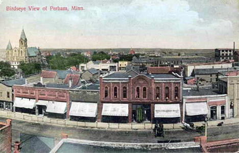 Birdseye view, Perham Minnesota, 1910