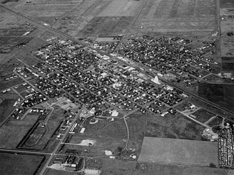 Aerial view, Perham Minnesota, 1971