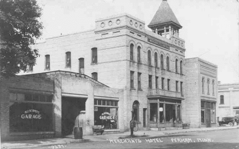 Merchants Hotel, Perham Minnesota, 1920's