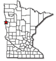 Location of Perley Minnesota