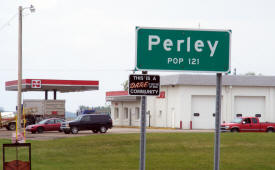 Perley Minnesota population sign