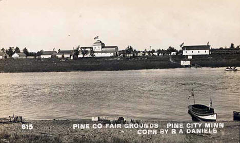 Pine County Fair Grounds at Pine City Minnesota, 1915