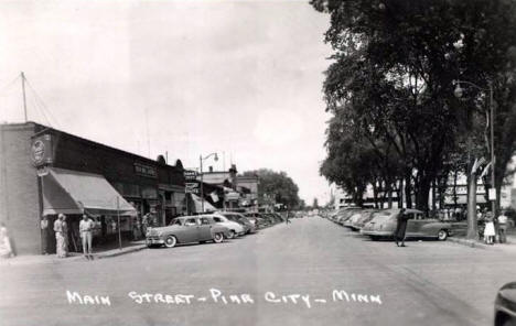 Main Street, Pine City, Minnesota, 1952
