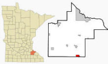 Location of Pine Island, Minnesota