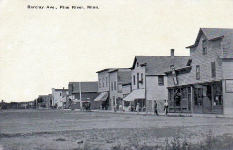 Barclay Avenue, Pine River Minnesota, 1910's?