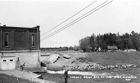 Norway Brook Dam at Pine River Pine River Minnesota, 1950