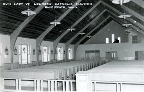Our Lady of Lourdes Catholic Church, Pine River Minnesota, 1950's
