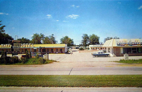 Mayfair Motel and Vic's Coffee Shop, Pipestone MN, 1960's