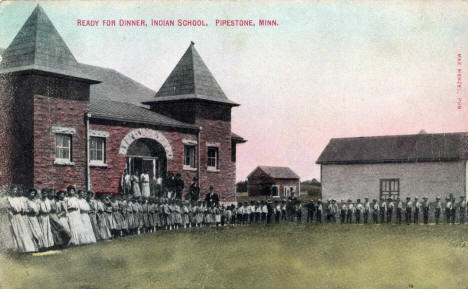 Indian School, Pipestone Minnesota, 1910