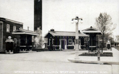 Standard Oil Filling Station, Pipestone Minnesota, 1922