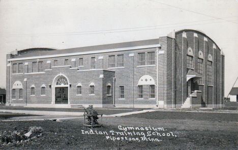 Gymnasium, Indian Training School, Pipestone Minnesota, 1934
