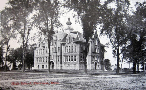 High School, Plainview Minnesota, 1914