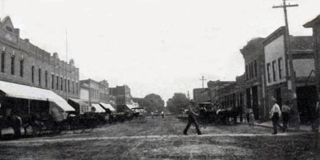 Broadway, Plainview Minnesota, 1910
