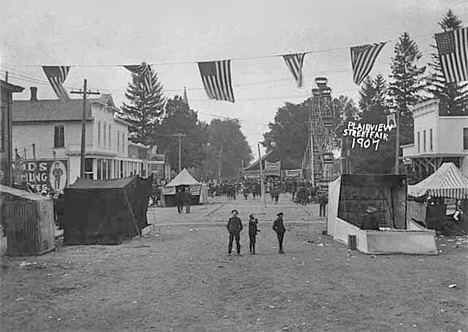 Street Fair, Plainview Minnesota, 1907