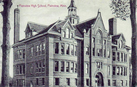 Plainview High School, Plainview Minnesota, 1907