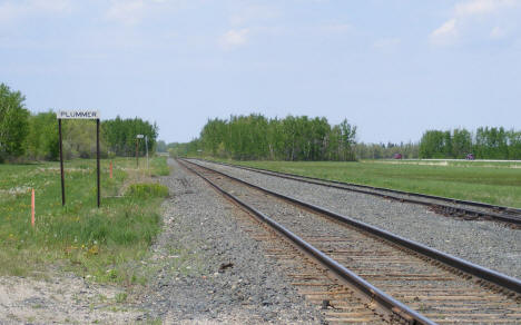 Railroad tracks, Plummer Minnesota, 2008