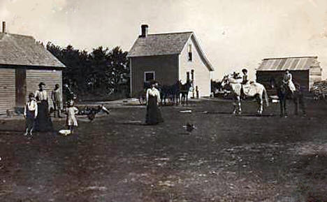 Farm scene, Plummer Minnesota, 1909