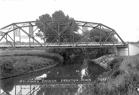 Highway bridge, Preston Minnesota, 1950