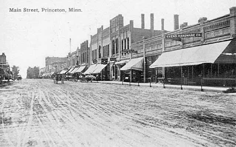 Main Street, Princeton Minnesota, 1915