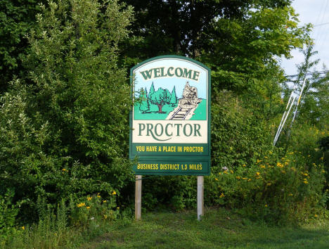 Welcome Sign, Proctor Minnesota, 2009