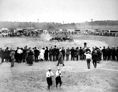 Auto polo at the Proctor fair, 1923