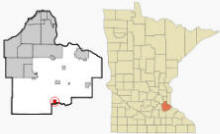 Location of Randolph, Minnesota