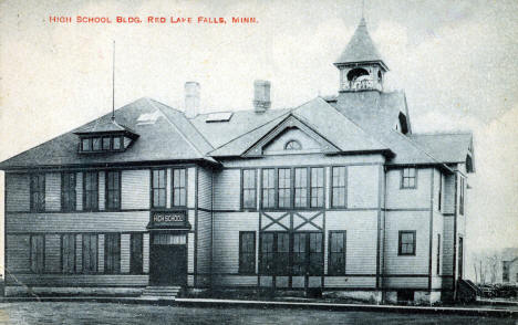 High School Building, Red Lake Falls Minnesota, 1910