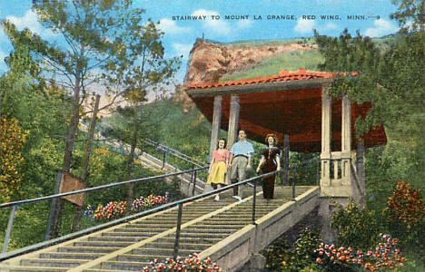 Stairway to Mount La Grange, Red Wing Minnesota, 1940's