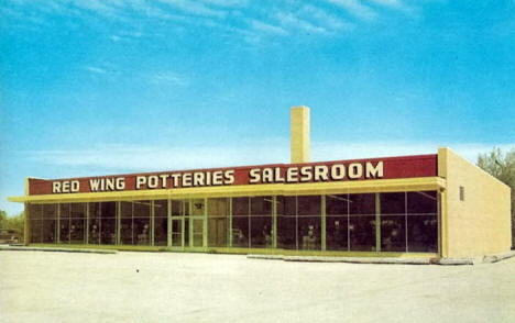 Original Red Wing Pottery Showroom, Red Wing Minnesota, early 1950's