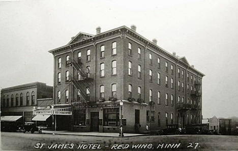 St. James Hotel, Red Wing Minnesota, 1920's