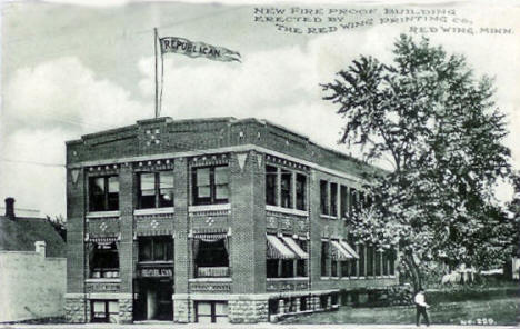 New Red Wing Republican Building, Red Wing Minnesota, 1910's?