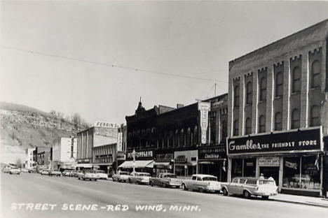 Street scene, Red Wing Minnesota, 1964